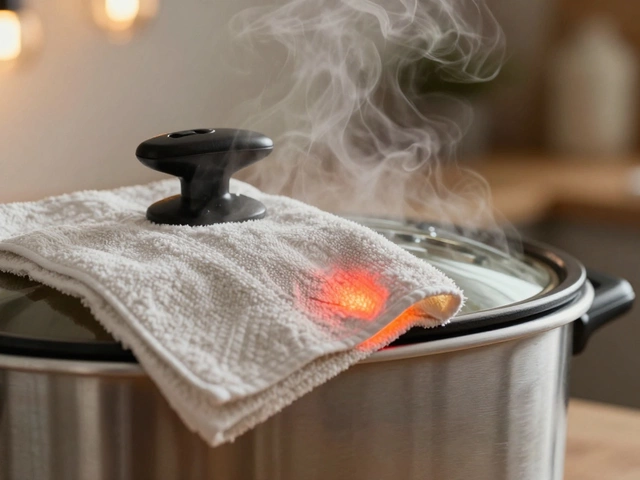 Is It Safe to Leave a Tea Towel Under a Slow Cooker Lid?